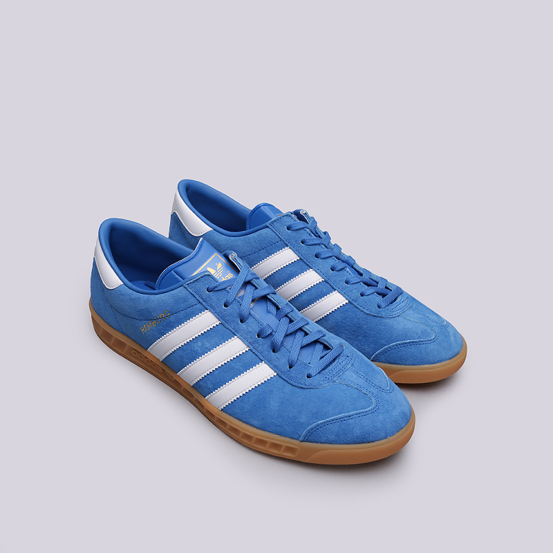 мужские синие кроссовки adidas Hamburg S76697 - цена, описание, фото 2